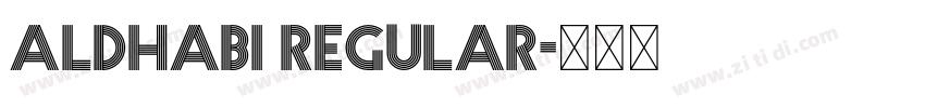 Aldhabi Regular字体转换